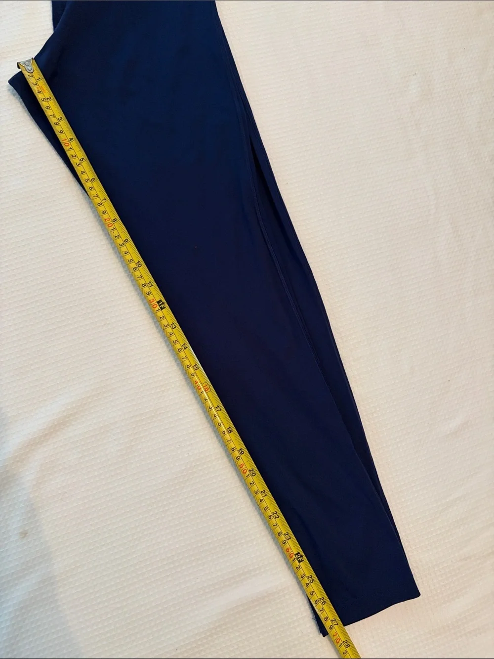 PINK active Navy Leggings with White and Gold Waistband size M